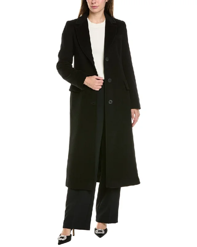 Timeless Women's Apparel FLEURETTE Long Wool Coat