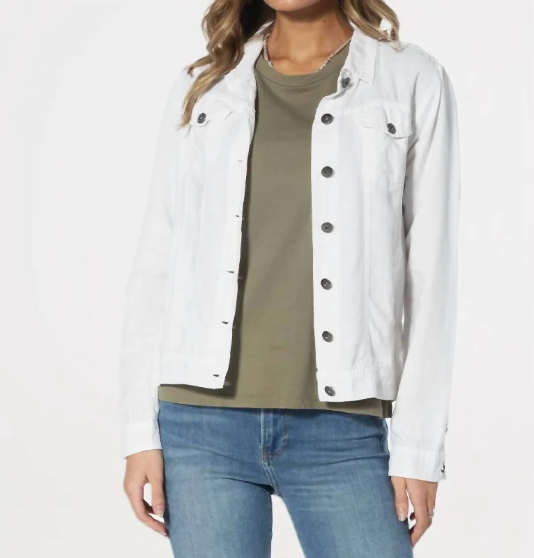 High-End Fashion, Low-End Prices – Sale Happening Now Jean Jacket In White