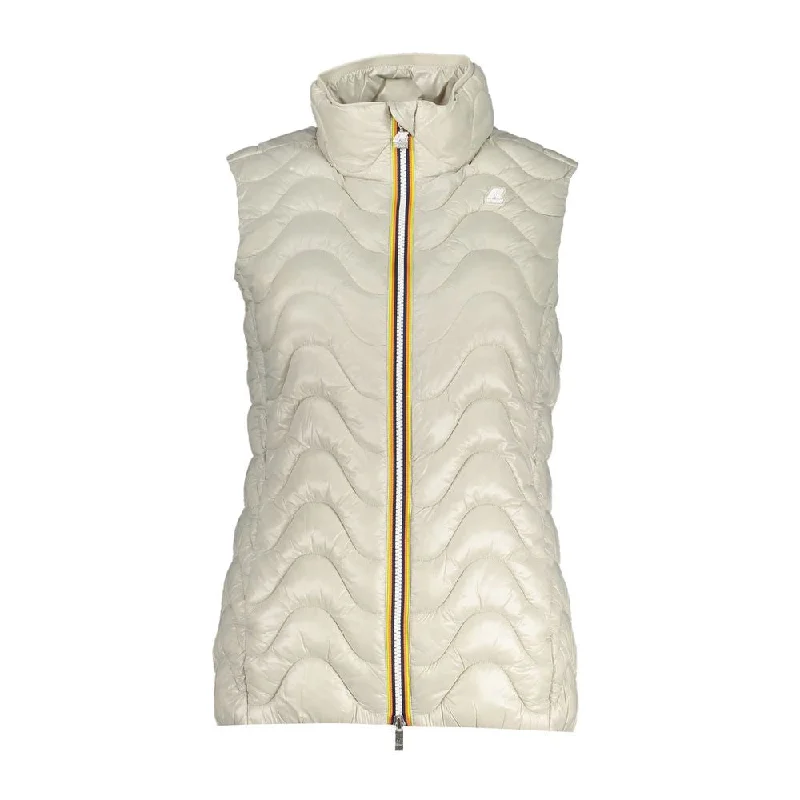 Sustainable Women's Clothes K-WAY Chic Sleeveless Zip Jacket with Contrast Women's Details