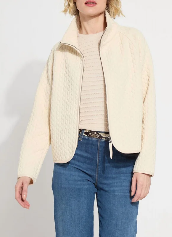 The Ultimate Fashion Sale – Stylish Looks For Less Sol Quilted Cable Jacket In Latte