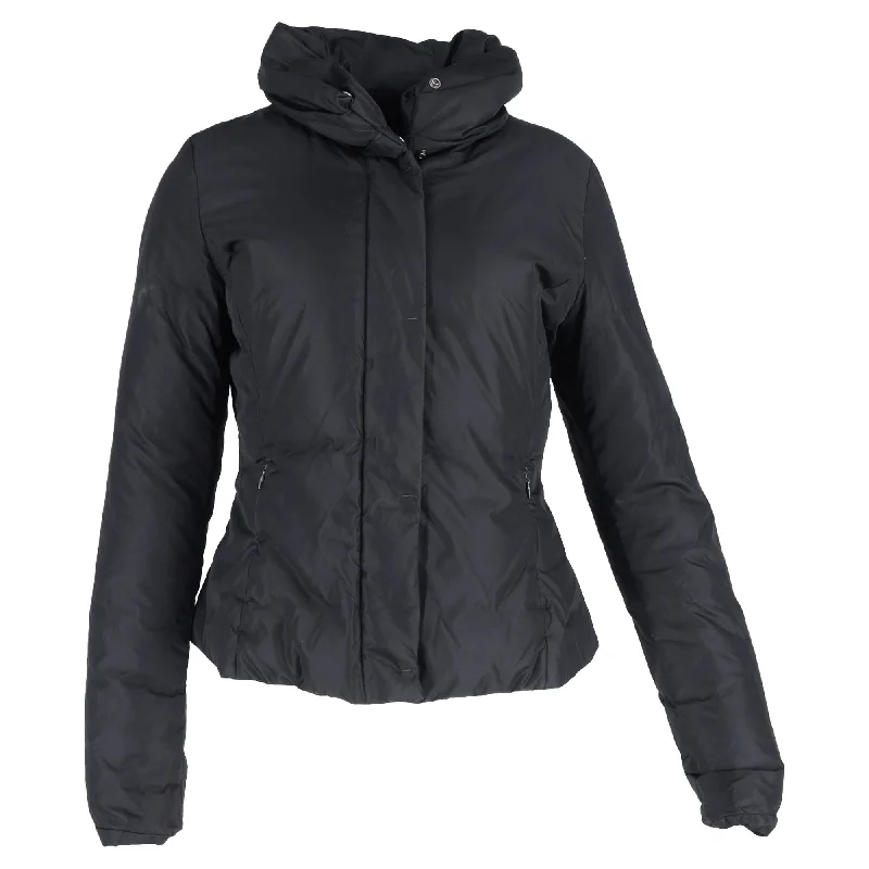 Women's Professional Outfit Max Mara Weekend Hidden Button Down Jacket in Black Polyamide