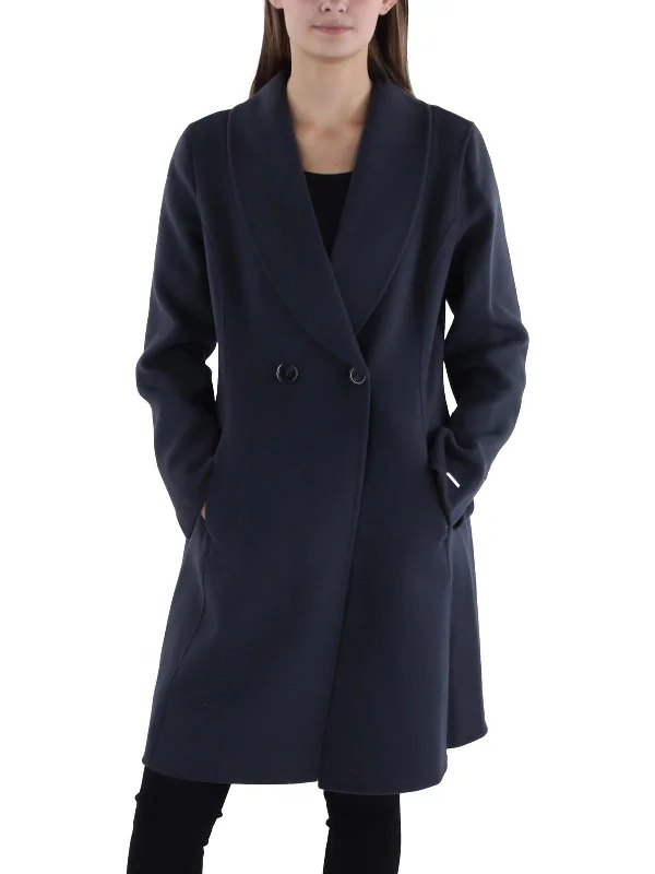 Women's Outfit Womens Wool Blend Surplice Wrap Coat