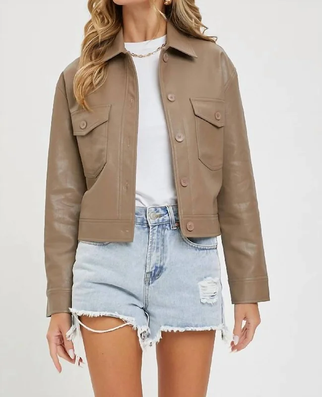 Chic Clothing For Women Suellen Jacket In Mocha