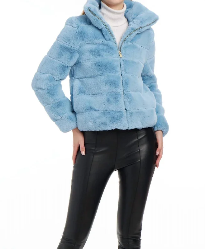 Women's High-Fashion Clothes Lulu Jacket (4 Color Options) In Baby Blue