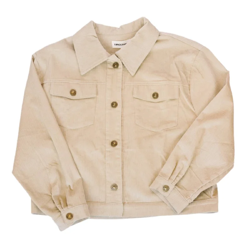 Women's Fashionable Clothing Sets The Best-Ever Corduroy Jacket In Beige