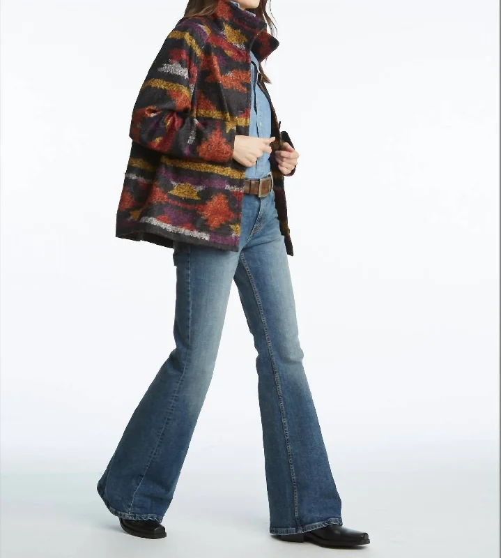 Timeless Women's Clothes Printed Jacket In Multi