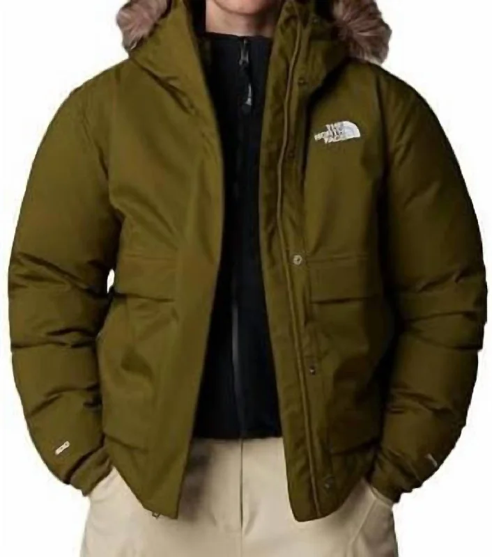 Sustainable Women's Clothes Arctic Bomber Jacket In Forest Olive