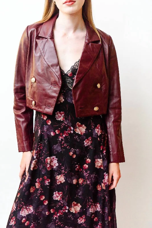 Casual Garments For Women Boa Jacket In Cranberry