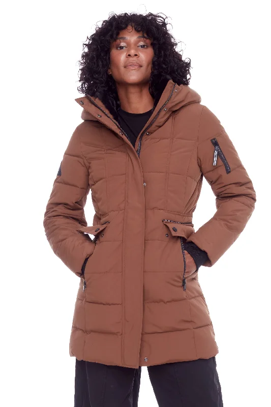 Sustainable Women's Apparel KOOTNEY | WOMEN'S VEGAN DOWN (RECYCLED) MID-LENGTH PARKA