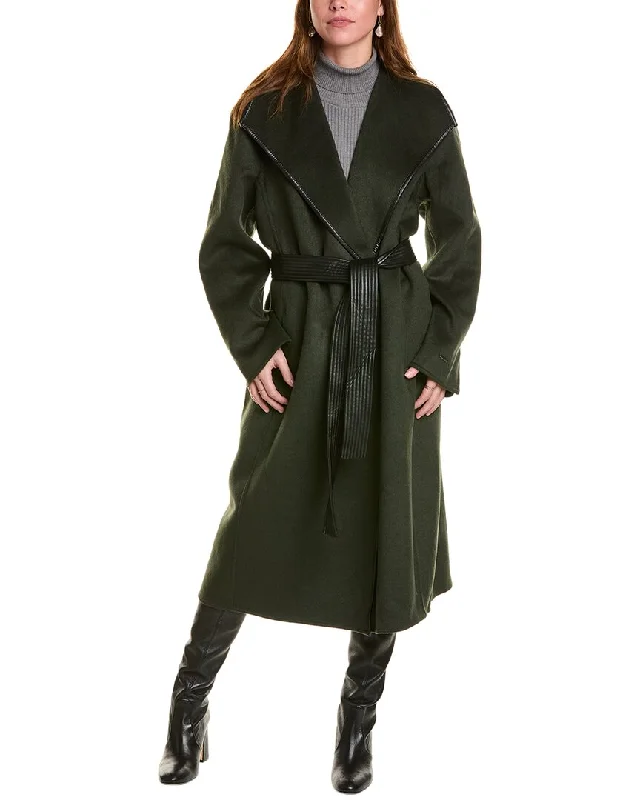 Huge Fashion Markdowns – Update Your Closet Now Tahari Juliette Wool-Blend Wrap Coat