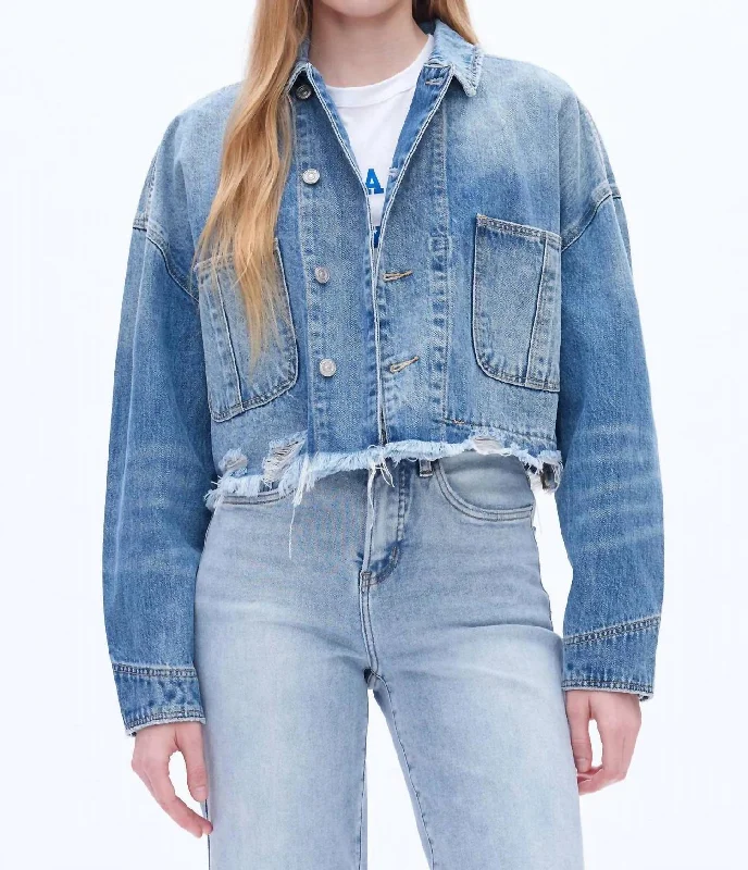 Affordable Fashion Clothing For Women Long Sleeve Denim Jacket