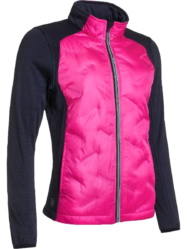 Women's Formal Event Clothing Women Dunes Hybrid Jacket In Powerpink