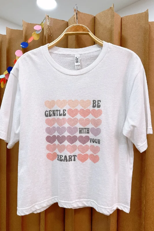 Women's Resort Attire Polished Style Deals Be Gentle With Your Heart Vintage Tee