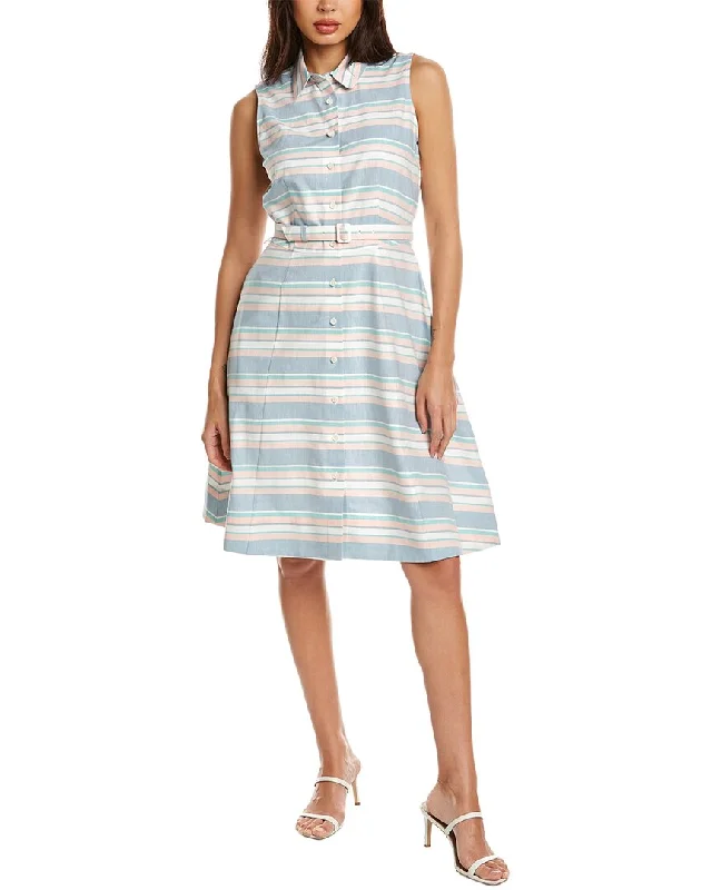 Women's Comfortable Apparel Limited Stock, Big Sale Brooks Brothers Linen-Blend Dress