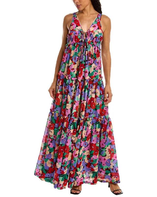 Fashionable Women's Clothing Premium Fashion Nicholas Myla Silk-Blend Maxi Dress