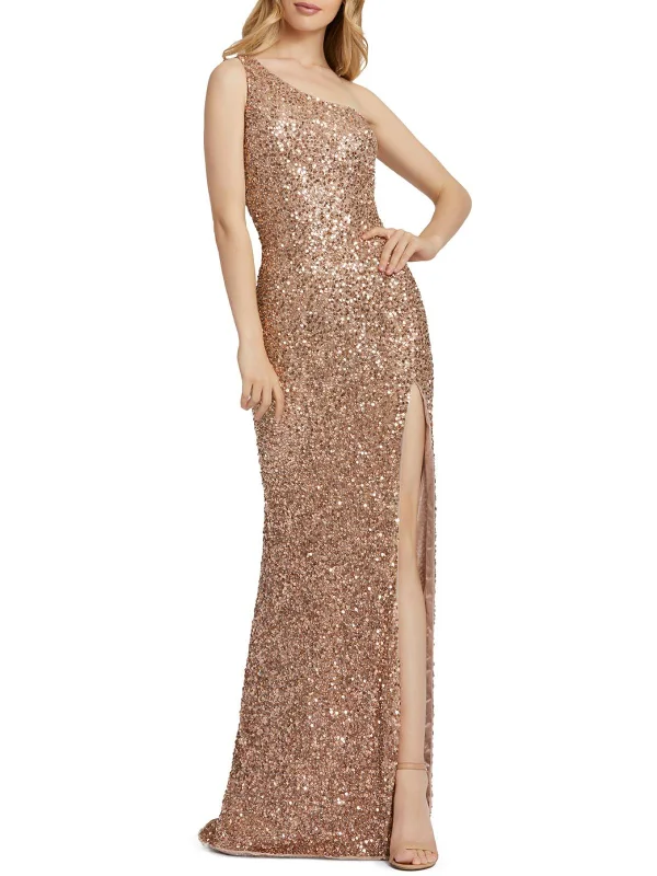 Women's High-Fashion Apparel Limited Time Deal Womens Sequined Cut-Out Evening Dress