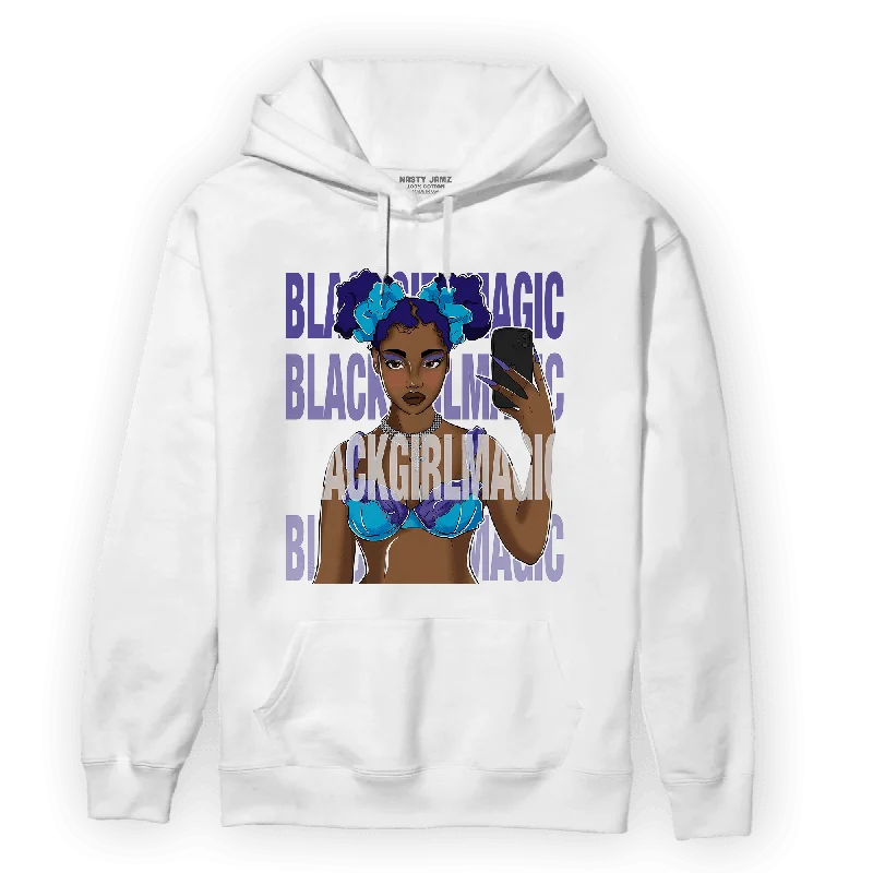 Modern Unisex Wardrobe Staples Day-To-Night Styles NastyJamz Aqua 6s Hoodie Match Black Magic Girl Selfie