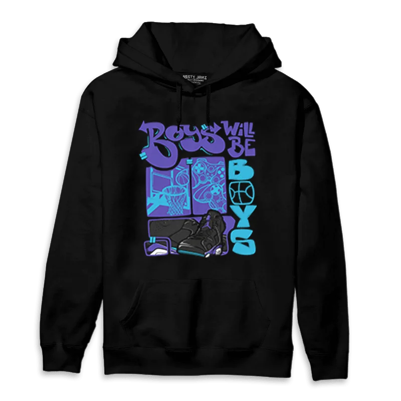 Lightweight And Breathable Unisex Wear Timeless Elegance Sale NastyJamz Aqua 6s Hoodie Match Boys Will Be Boys