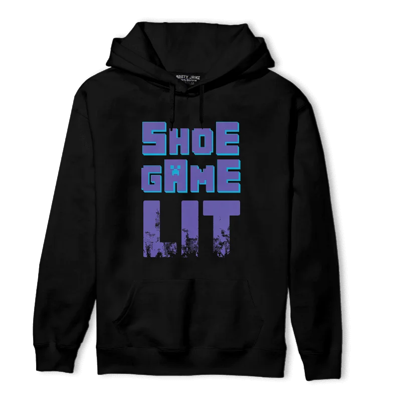 Unisex Casual Wear For All Seasons Fashion Essentials NastyJamz Aqua 6s Hoodie Match Shoe Game Lit