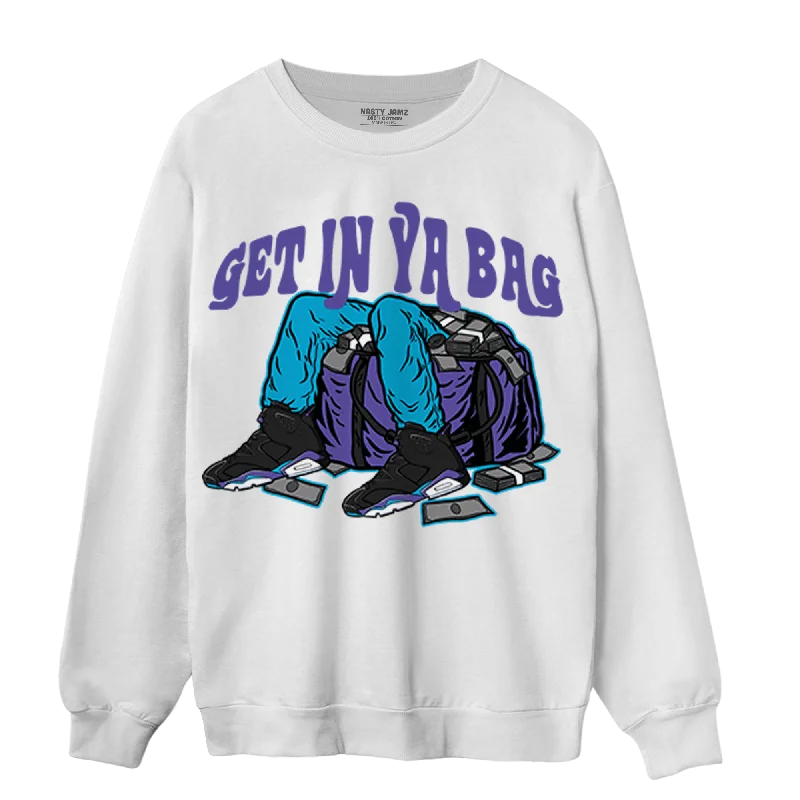 Relaxed-Fit Unisex Clothing Options Bold Fashion Sales NastyJamz Aqua 6s Sweatshirt Match Get In Ya Bag