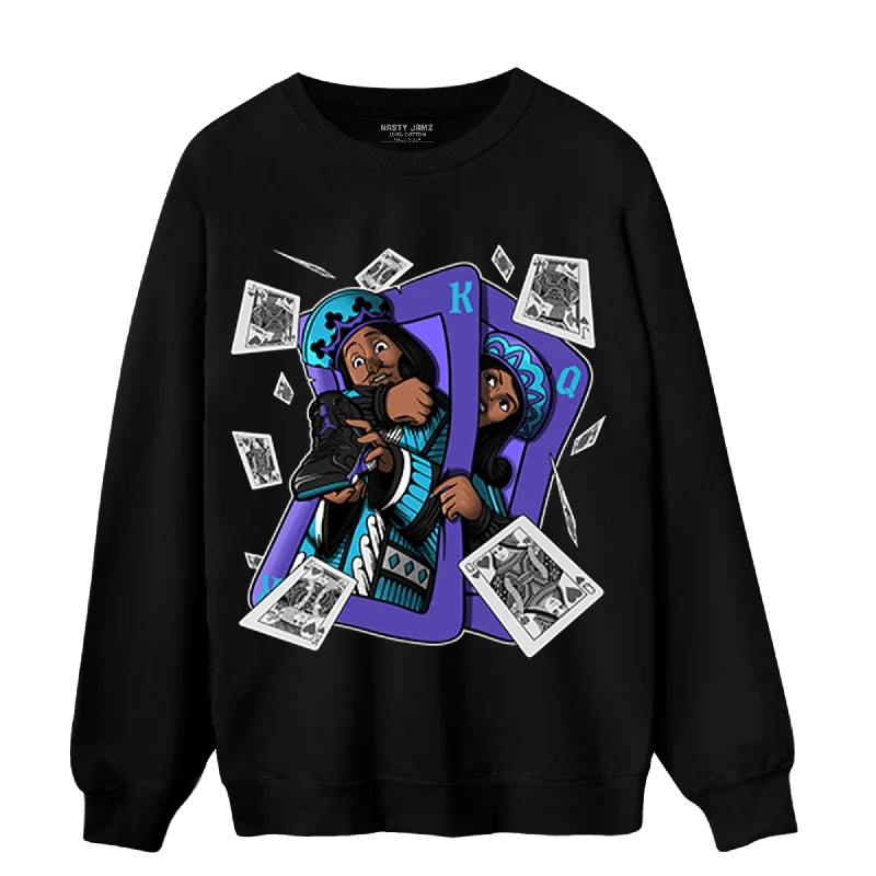 Minimalist Unisex Fashion Must-Haves Top Deals NastyJamz Aqua 6s Sweatshirt Match Sneaker Playing Card