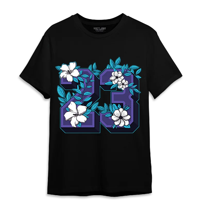 Sustainable And Ethical Unisex Clothing Buy More, Save More NastyJamz Aqua 6s T-Shirt Match 23 Floral