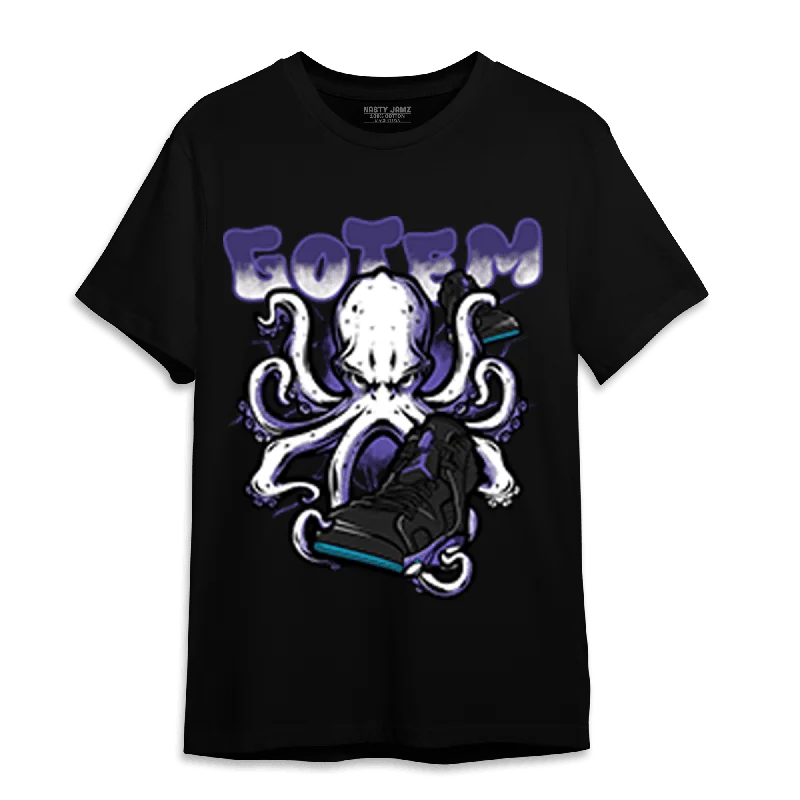 Sleek And Comfortable Unisex Wear Chic Styles NastyJamz Aqua 6s T-Shirt Match Octopus Got Em