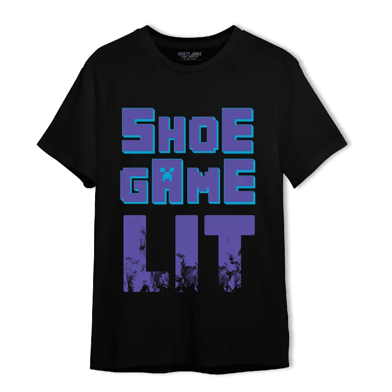 Urban Unisex Fashion Outfits Fashion Forward NastyJamz Aqua 6s T-Shirt Match Shoe Game Lit