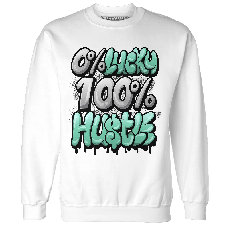 Classic And Timeless Gender-Neutral Fashion Limited-Time Offer NastyJamz Green Glow 3s Sweatshirt Match Lucky Hustle