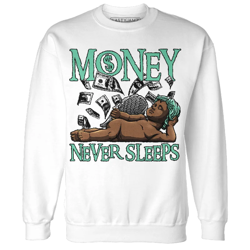 Stylish Unisex Outfit Ideas Style Redefined NastyJamz Green Glow 3s Sweatshirt Match Money Never Sleeps