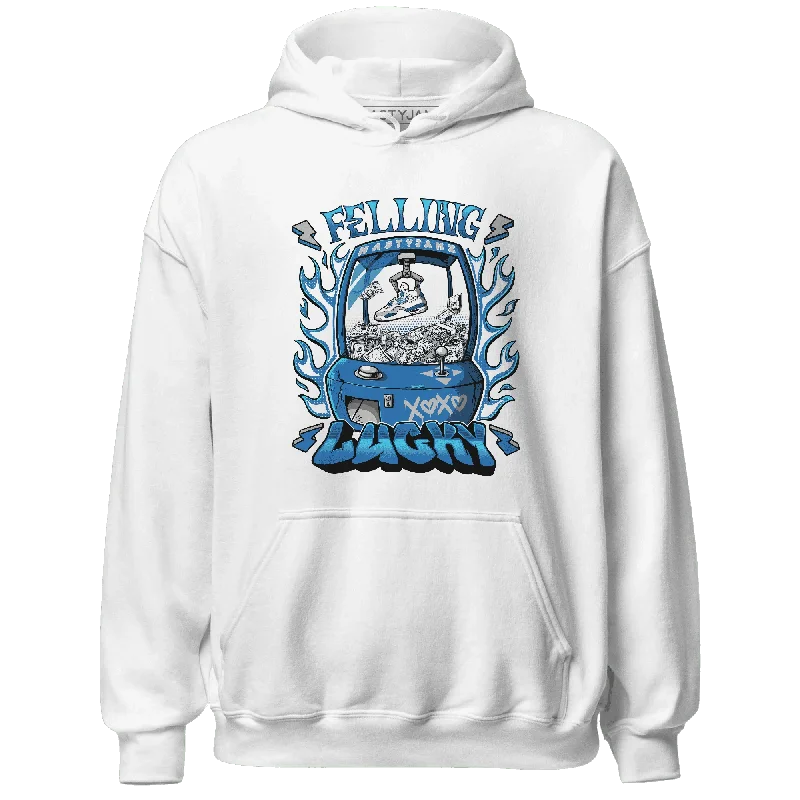 Casual Yet Sophisticated Unisex Fashion Chic Styles NastyJamz Industrial Blue 4s Hoodie Match  Feeling Lucky