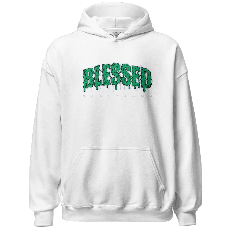 High-Quality Unisex Basics For Everyday Wear Seasonal Trends NastyJamz Lucky Green 5s Hoodie Match Blessed Text