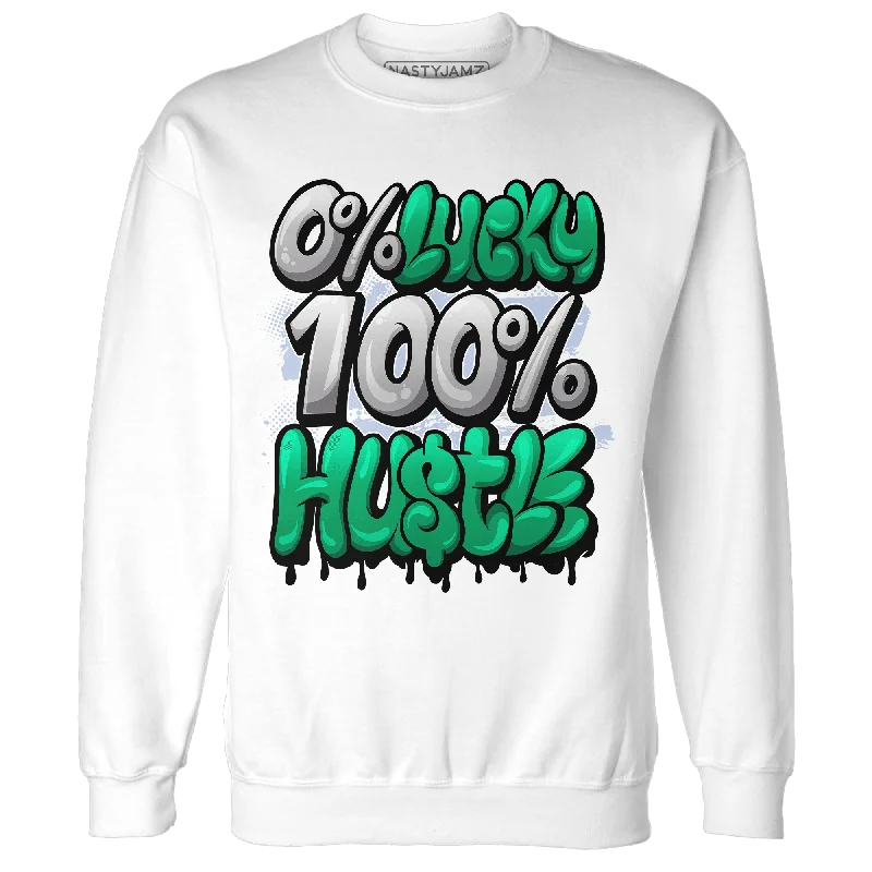 Gender-Neutral Trendy Clothing Styles Stay Ahead In Style NastyJamz Lucky Green 5s Sweatshirt Match Lucky Hustle