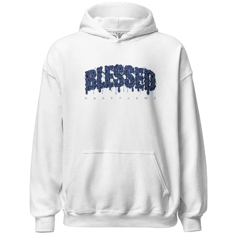 Versatile Gender-Free Wardrobe Essentials Limited Styles NastyJamz Midnight Navy 5s Hoodie Match Blessed Text