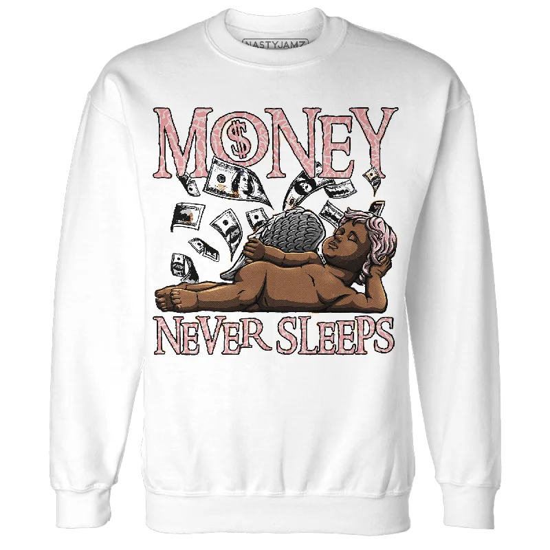 Modern Unisex Wardrobe Staples End-Of-Season Clearance NastyJamz Red Stardust 3s Sweatshirt Match Money Never Sleeps