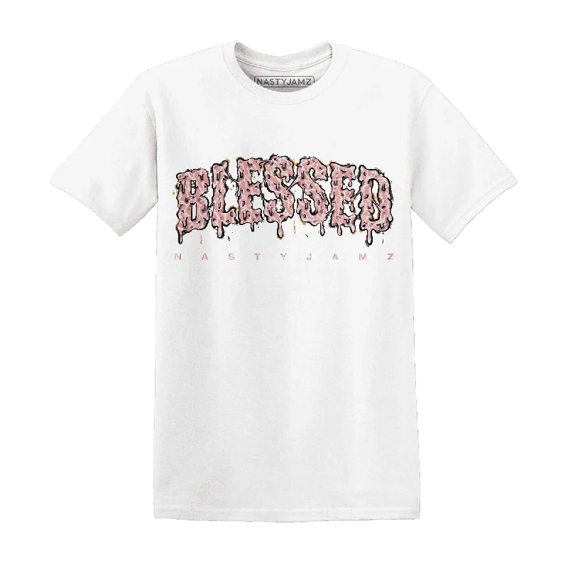 Urban-Inspired Unisex Fashion Trends Shop The Hottest Deals NastyJamz Red Stardust 3s T-Shirt Match Blessed Text