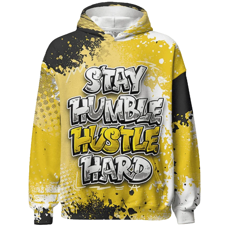 Minimalist Unisex Fashion Must-Haves Trendy Threads NastyJamz Vivid Sulfur 4s Hoodie Match Stay Humble Hustle Hard All-Over Print