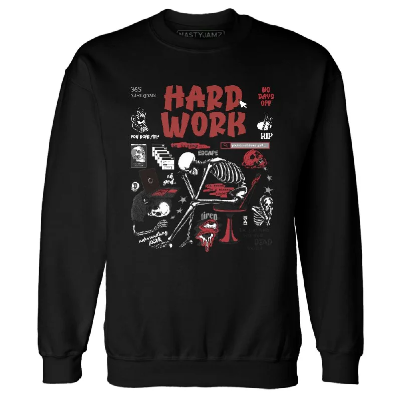 Oversized Unisex Apparel For Effortless Style Vintage-Inspired Style Offers Bred Velvet 11s NastyJamz Sweatshirt Match Hard Work