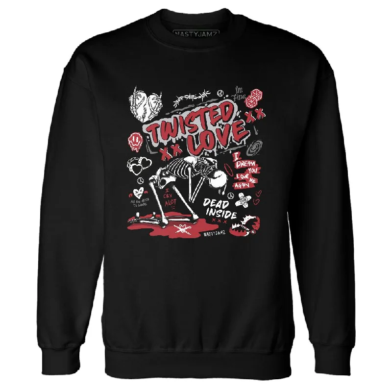 Classic And Timeless Unisex Style Find Your Unique Flair Bred Velvet 11s NastyJamz Sweatshirt Match Twisted Love