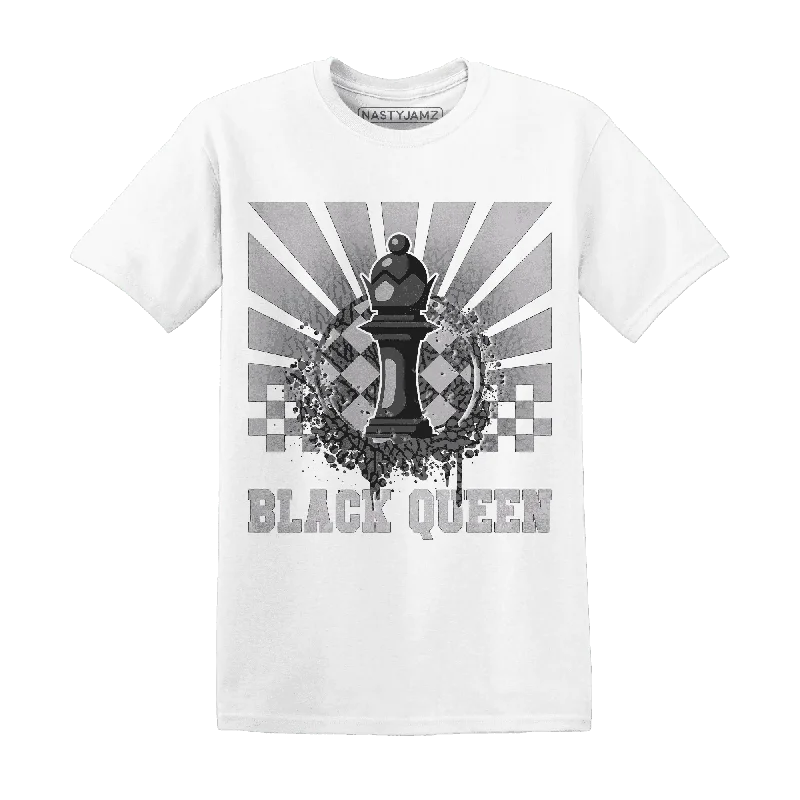 High-Quality Unisex Fashion Basics Browse Our Top Products NastyJamz Cement Grey 3s T-Shirt Match  Black Queen Collection