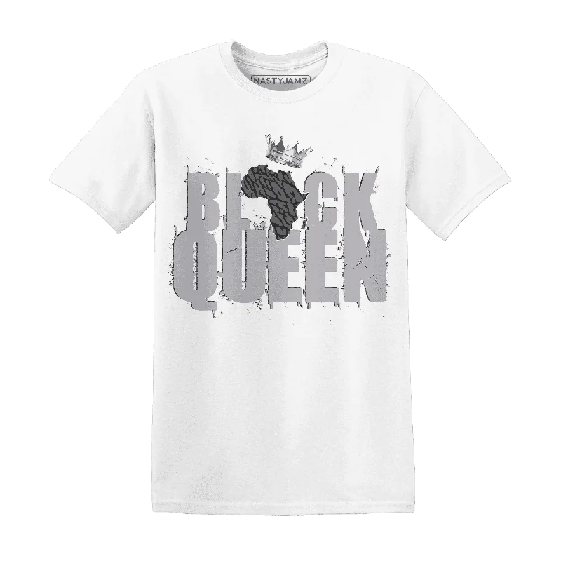 Unisex Casual Wear For All Seasons Clearance Sale, All Cheap NastyJamz Cement Grey 3s T-Shirt Match  Black Queen Crown