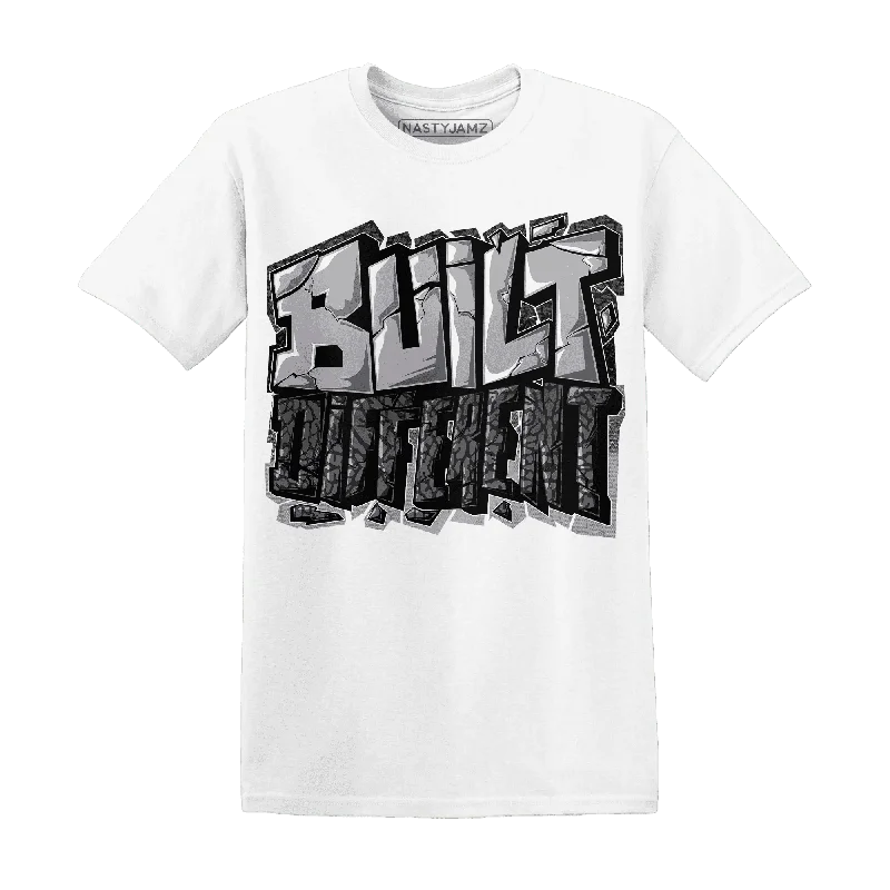 Casual And Trendy Unisex Fashion Staples The Latest Trends NastyJamz Cement Grey 3s T-Shirt Match  Built Different