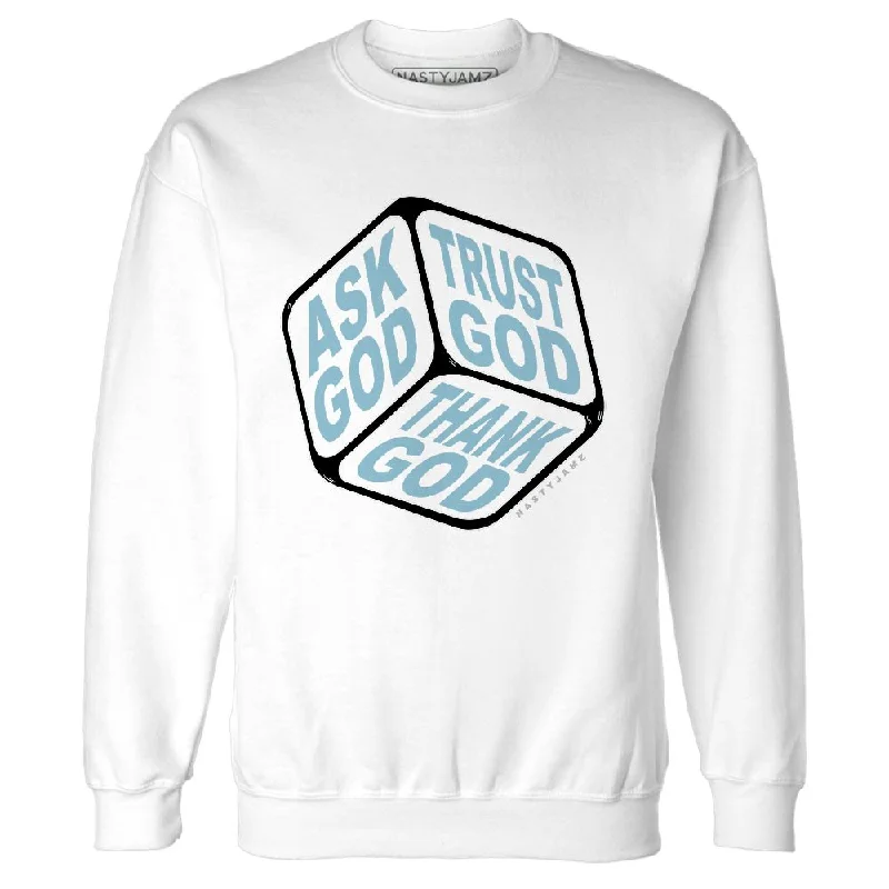 Fashion-Forward Unisex Apparel Valentine's Special Legend Blue 11s NastyJamz Sweatshirt Match Trust God