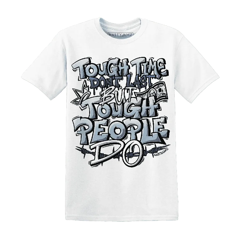 Oversized Unisex Apparel For Effortless Style Valentine's Special NastyJamz Mid Diffused Blue Grey 1s T-Shirt Match Tough People Never Fall