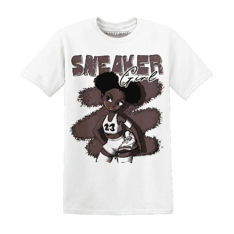 Relaxed-Fit Unisex Fashion For All-Day Comfort Elegant Style NastyJamz Burgundy Crush 3s T-Shirt Match Black Sneaker Girl