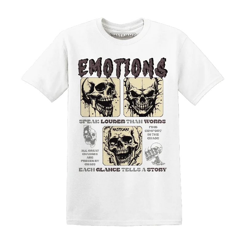 Gender-Neutral Trendy Clothing Styles Budget-Friendly Fashion NastyJamz Burgundy Crush 3s T-Shirt Match Emotions Skull