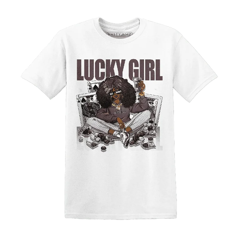 Oversized And Relaxed Unisex Fashion Sporty Fashion Offers NastyJamz Burgundy Crush 3s T-Shirt Match Lucky Girl