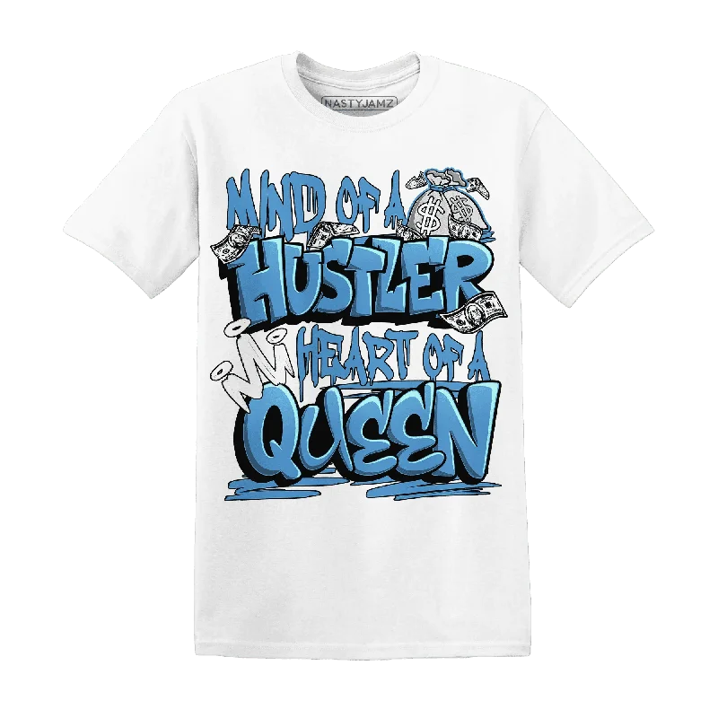 Casual Yet Sophisticated Unisex Fashion Exclusive Discount NastyJamz Carolina Blue Univercitii 17s T-Shirt Match Hustler Heart Queen