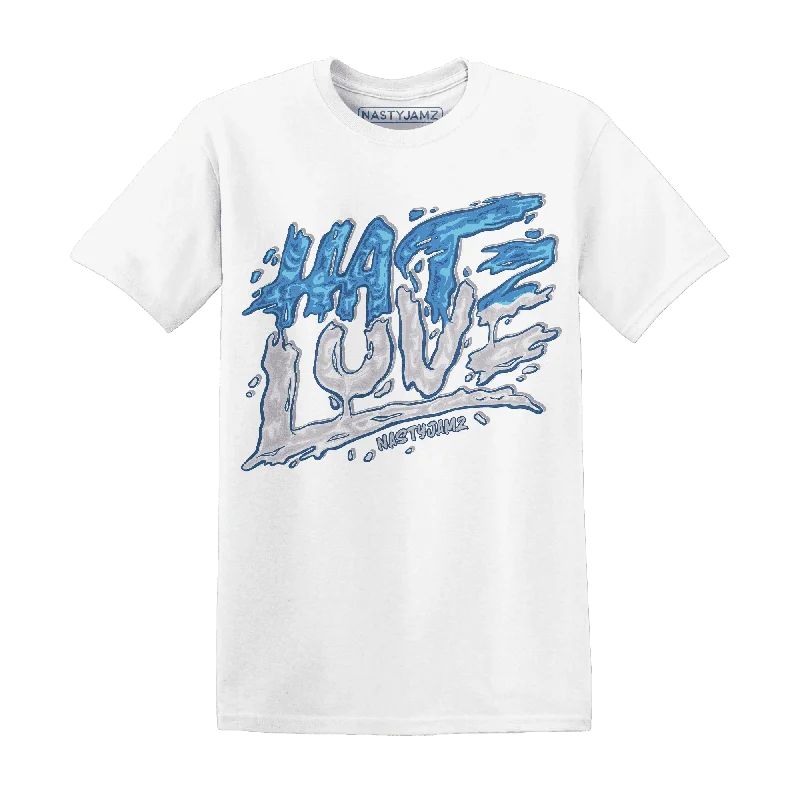 Urban Unisex Fashion Outfits Seasonal Fashion NastyJamz Carolina Blue Univercitii 17s T-Shirt Match Love Hate