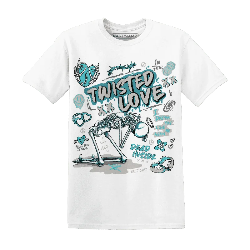 Sleek And Stylish Unisex Outerwear Street Chic Discounts NastyJamz NBL Cyan Burst 9060 T-Shirt Match Twisted Love